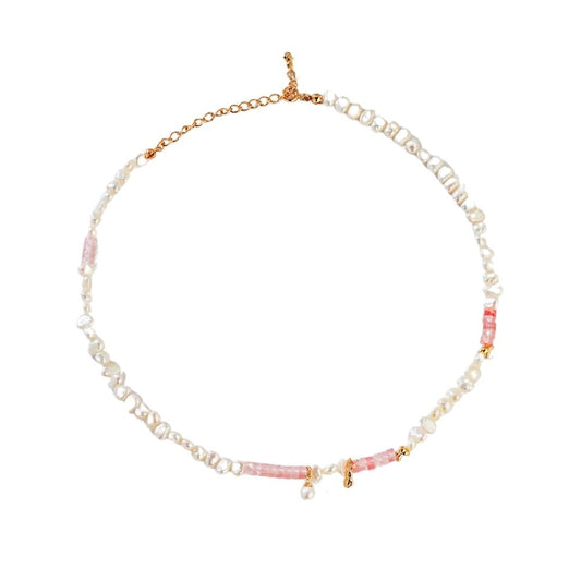 Pink Lady Pearl Necklace